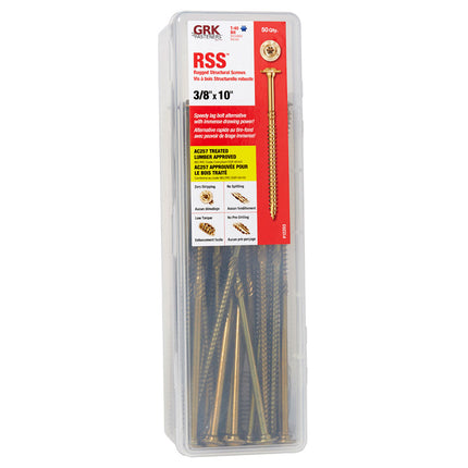3/8" X 10" RSS GRK Screw (Qty: 50)