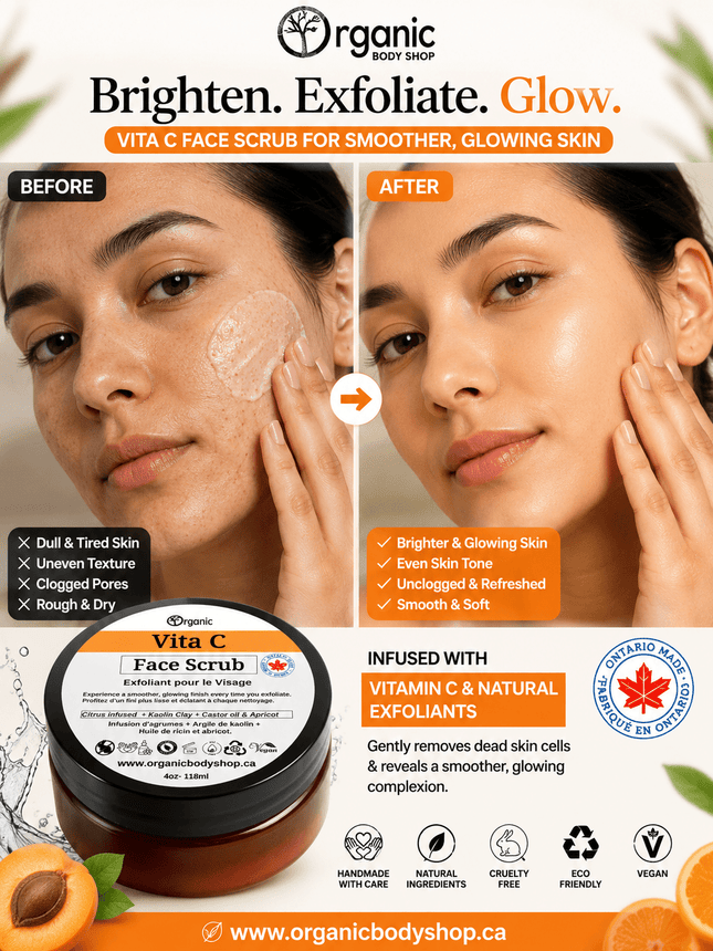 Vita C Face scrub.Hydrate,brighten,tone. - JustSimcoe.ca