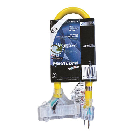 2' 10GA EXT Cord Tri Plug