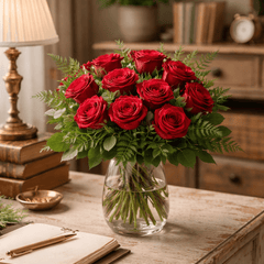 Bespoke Bouquet of 12 Long Stem Roses - JustSimcoe.ca