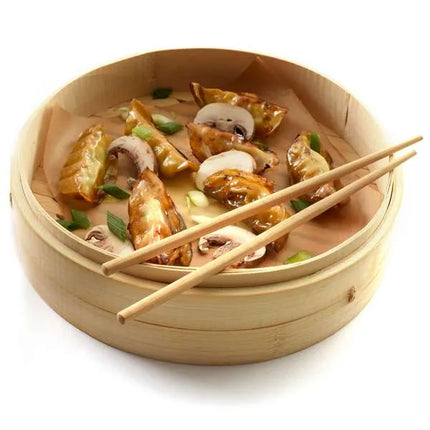 2 Tier Bamboo Steamer with Lid