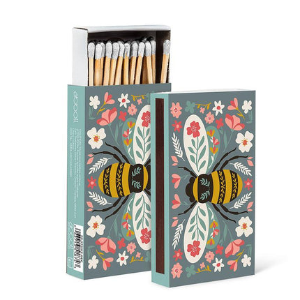 Colourful Floral Bee Matches- 45 Sticks