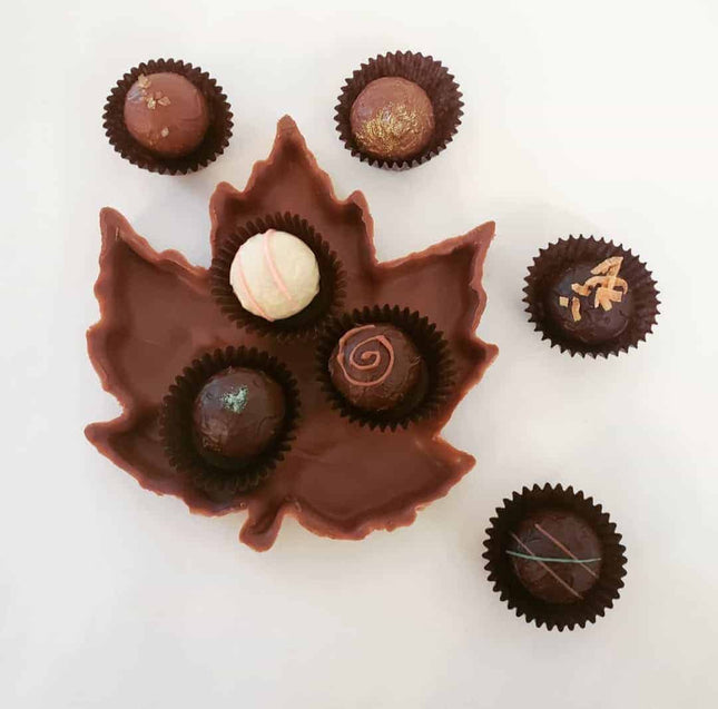 Maple Leaf Chocolate Tray