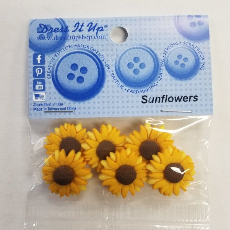 Dress It Up Sunflower Shanks, 20mm