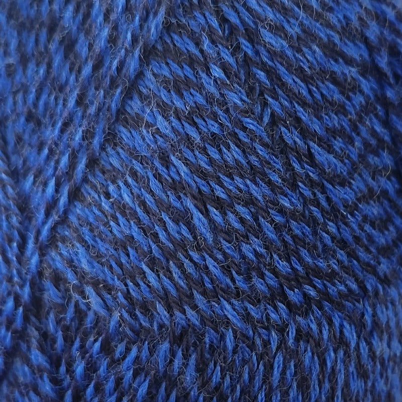 Rellana Garne Flotte Socke Mouline 4-Ply - 1645 Blue/Grey