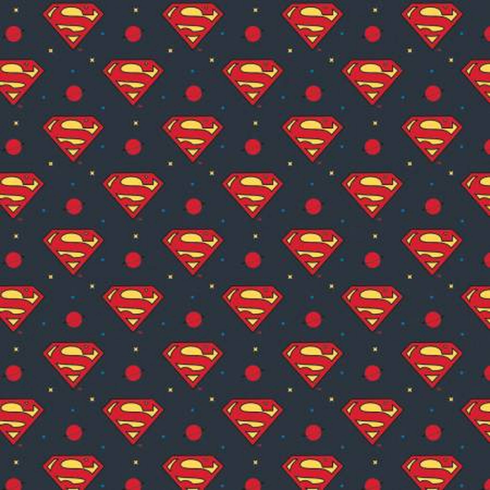 Young DC Collection - superman logo 1/2 yard