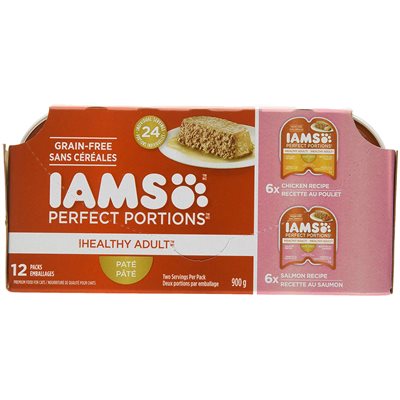 IAMS Cat Perfect Portions Pâté Chicken & Salmon Multipack 2x12 / 2.6oz