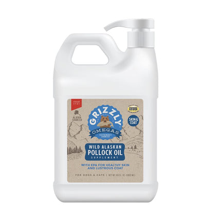 Grizzly Pollock Oil Dog 64oz (1.9L)