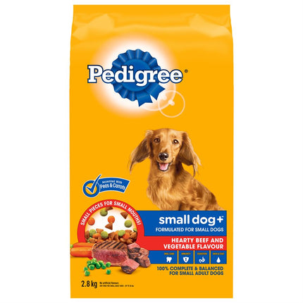 Pedigree Adult Small Dog+ Hearty Beef & Vegetable 2.8KG