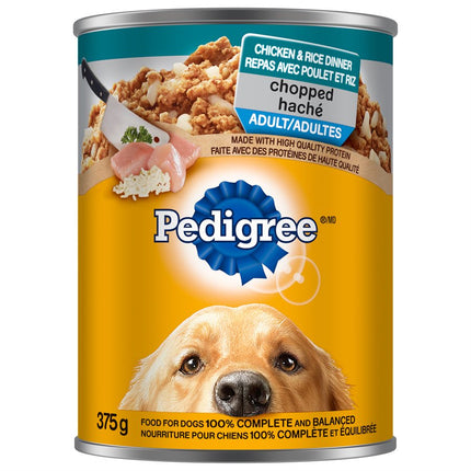Pedigree Adult Chopped Chicken & Rice Dinner 12 / 375g