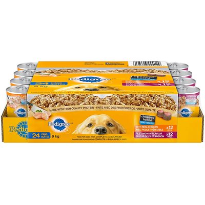 Pedigree Wet Chopped Multipack Chicken & Filet Mignon 24 / 375g