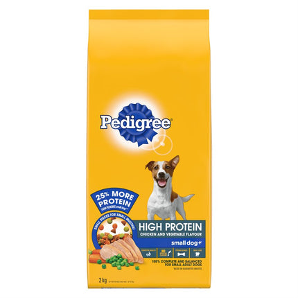 Pedigree High Protein Small Dog+ Adult Chicken & Vegetable Flavour 2KG