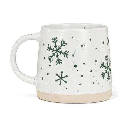 Wide Base Snowflake Mug- 14oz