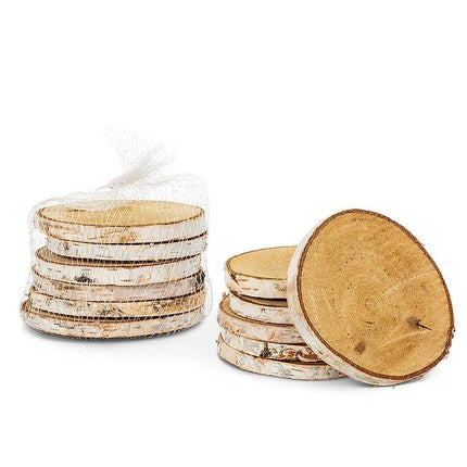 Natural Birch Coaster- Set of 6