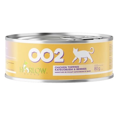 Harlow Blend for Cats Chicken Topping Katsuobushi & Berries Canned Food 24 / 80g
