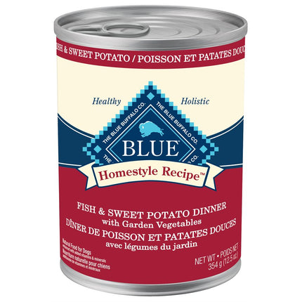 Blue Homestyle Recipe Adult Fish & Sweet Potato Dinner with Garden Vegetables 12 / 12.5 oz