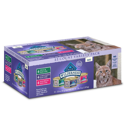 Blue Wilderness Adult Variety Pack 12 x 3 oz