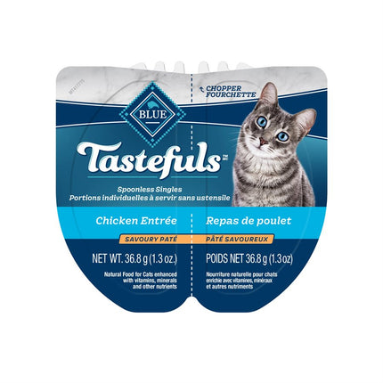 Blue Buffalo Tastefuls Spoonless Singles Cat Chicken Entrée Pate 10 / 2.6oz