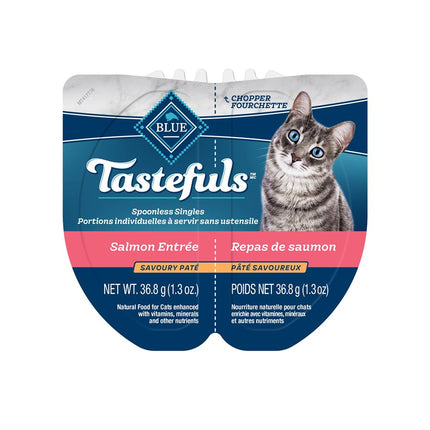 Blue Buffalo Tastefuls Spoonless Singles Cat Salmon Entrée Pate 10 / 2.6oz
