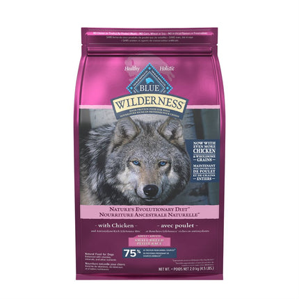 Blue Buffalo Wilderness Small Breed Adult Dog Chicken w / Grain 4.5LB