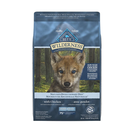 Blue Buffalo Wilderness Puppy Chicken w / Grain 24LB