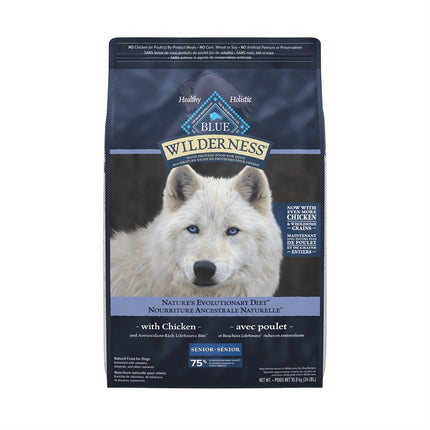 Blue Buffalo Wilderness Senior Dog Chicken w / Grain 24LB