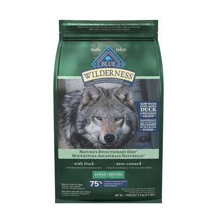 Blue Buffalo Wilderness Adult Dog Duck w / Grain 4.5LB