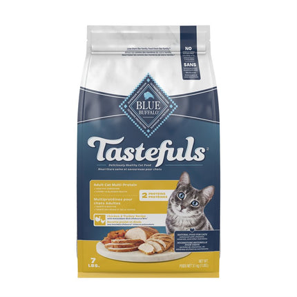Blue Buffalo Tastefuls Adult Cat Multi-Protein Chicken & Turkey 7LB