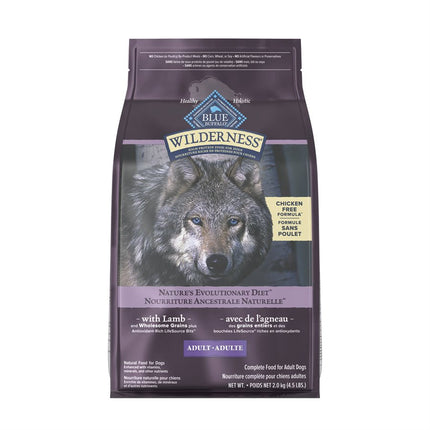 Blue Buffalo Wilderness Adult Dog Lamb Chicken Free 4.5LB