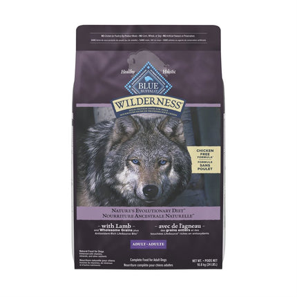 Blue Buffalo Wilderness Adult Dog Lamb Chicken Free 24LB