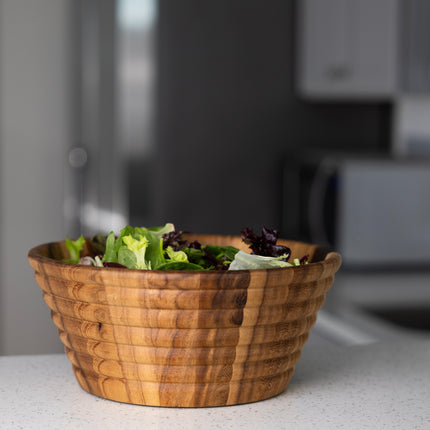 Acacia Beehive Salad Bowl