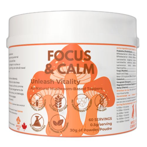 MYCO PET FOCUS & CALM TOPPER 30G - Just Simcoe