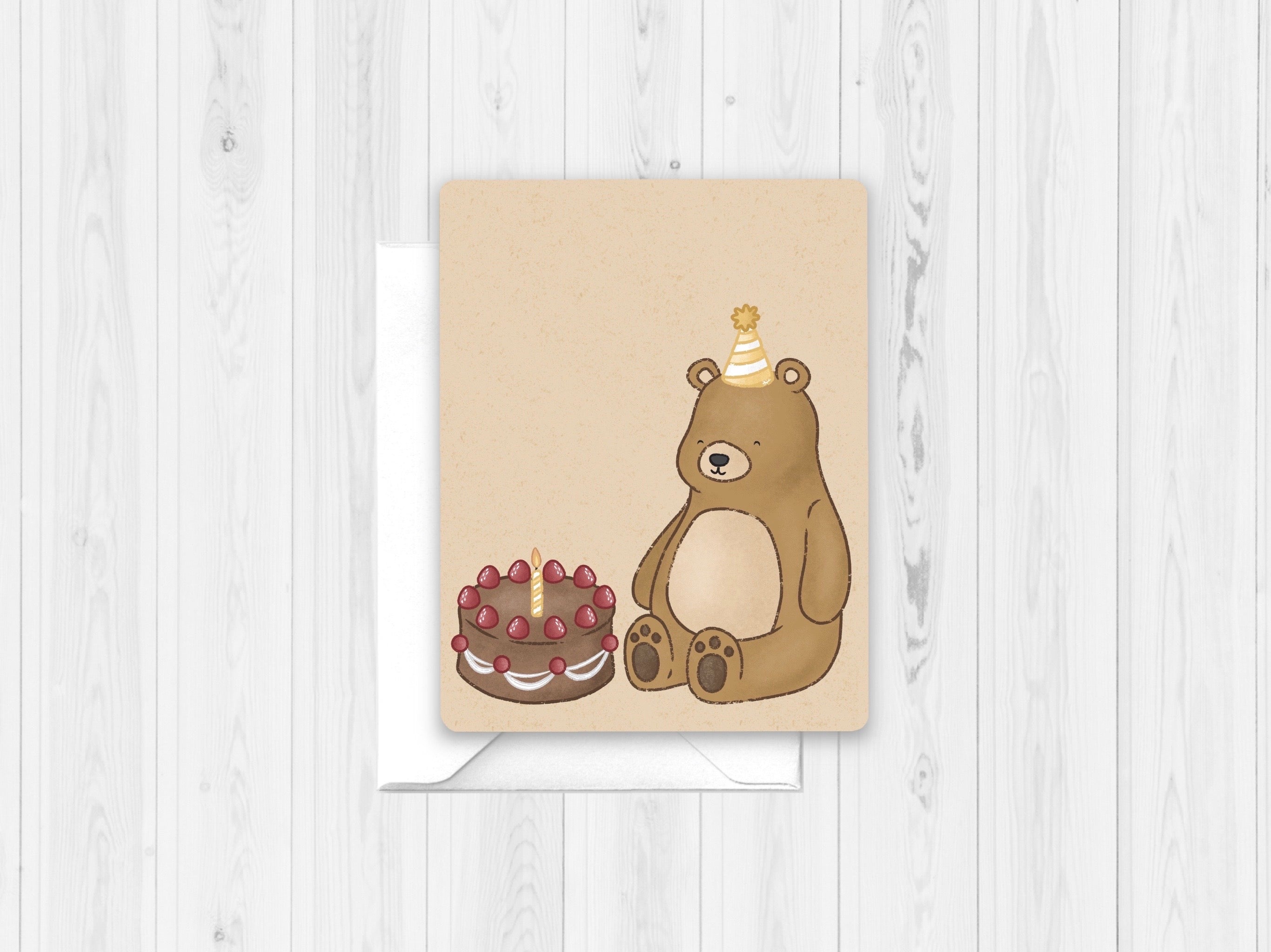 "Teddy Bear Birthday" Greeting Card