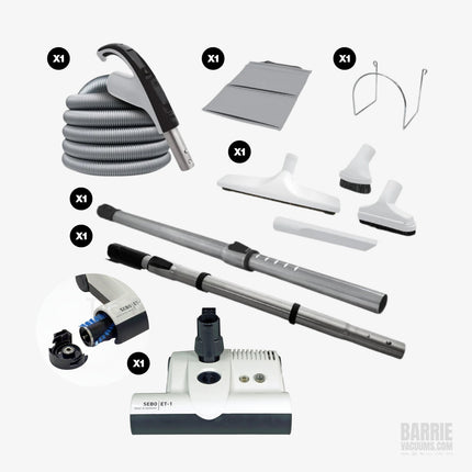 SEBO Deluxe Central Vacuum Kit