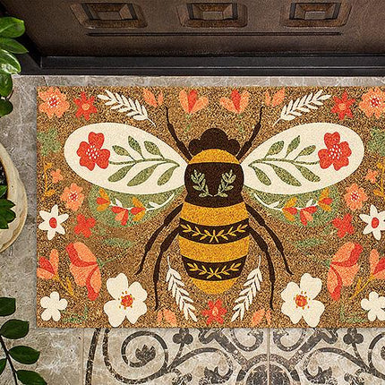 Floral Bee Doormat