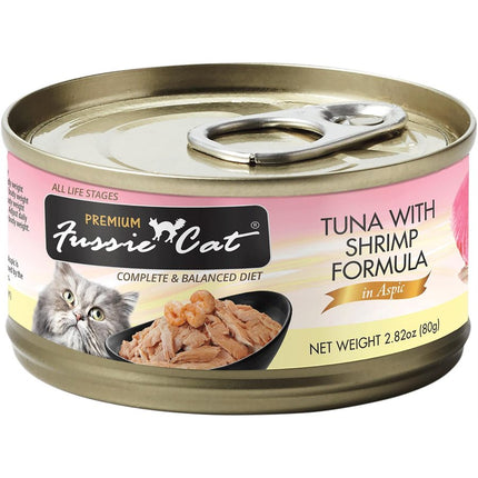 Fussie Cat Premium Tuna with Shrimp Formula in Aspic 24 / 2.82oz