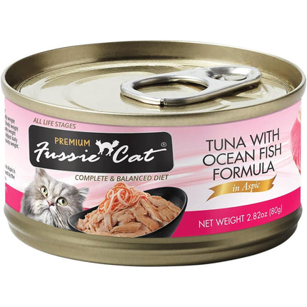 Fussie Cat Premium Tuna with Ocean Fish Formula in Aspic 24 / 2.82oz