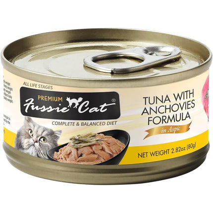 Fussie Cat Premium Tuna with Anchovies in Aspic 24 / 2.82oz