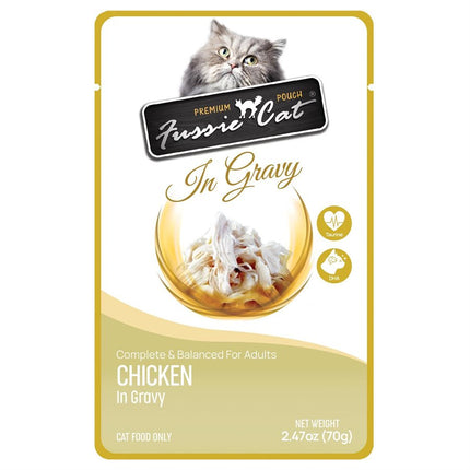Fussie Cat Premium Chicken in Gravy Pouches 12 / 2.47oz
