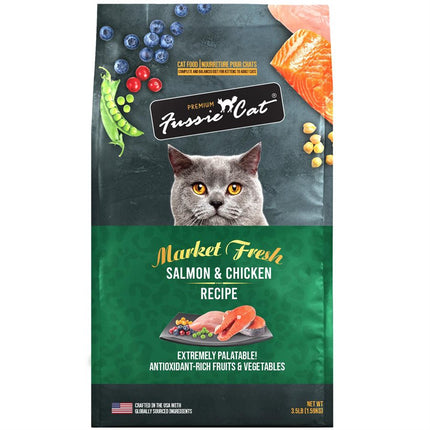 Fussie Cat Potato & Grain Free Salmon & Chicken Formula Cat Food 10LB