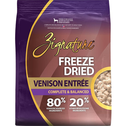 Zignature Freeze Dried Venison Entrée 4oz