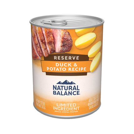 Natural Balance Dog LID Duck & Potato Formula Cans 12 / 13oz