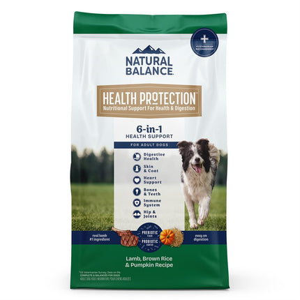Natural Balance Health Protection Dog Lamb Brown Rice & Pumpkin 4LBS