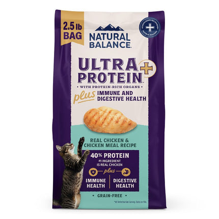 Natural Balance Ultra Protein Cat Plus Immune + Digestive Chicken & Chicken Meal 2.5LB
