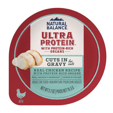 Natural Balance Ultra Protein Cat Chicken & Organ Meats in Gravy 10 / 2.7oz