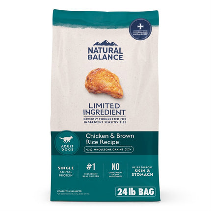 Natural Balance Chicken & Brown Rice Formula Dry Dog Food 24LB