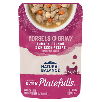 Natural Balance Cat Platefulls Indoor Turkey & Salmon Formula 24 / 3oz