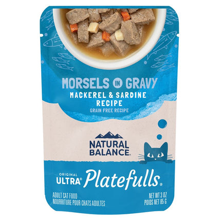 Natural Balance Cat Platefulls Indoor Mackerel & Sardine Formula 24 / 3oz