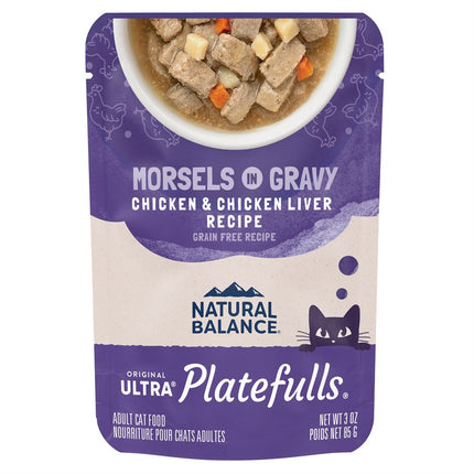 Natural Balance Cat Platefulls Indoor Chicken & Chicken Liver Formula 24 / 3oz