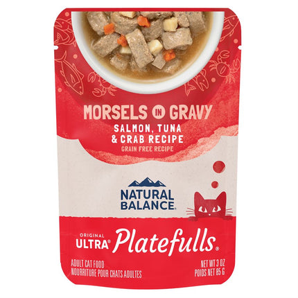 Natural Balance Cat Platefulls Salmon, Tuna & Crab Formula 24 / 3oz
